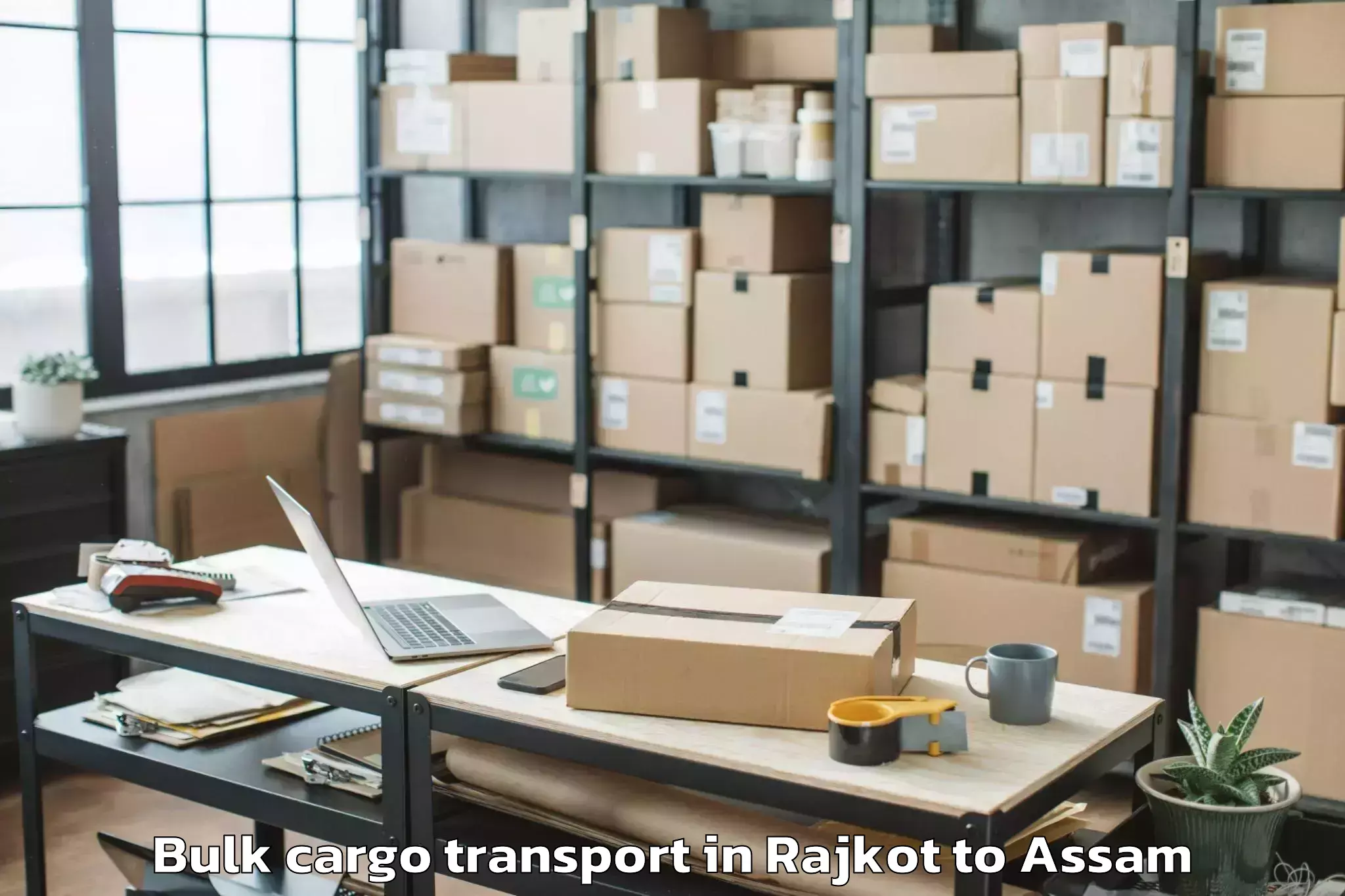 Quality Rajkot to Bihpuriagaon Bulk Cargo Transport